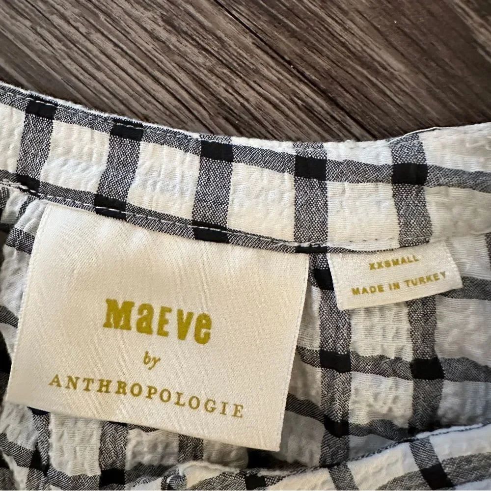 Maeve Plaid Ruffled Button Down - Picture 5 of 8